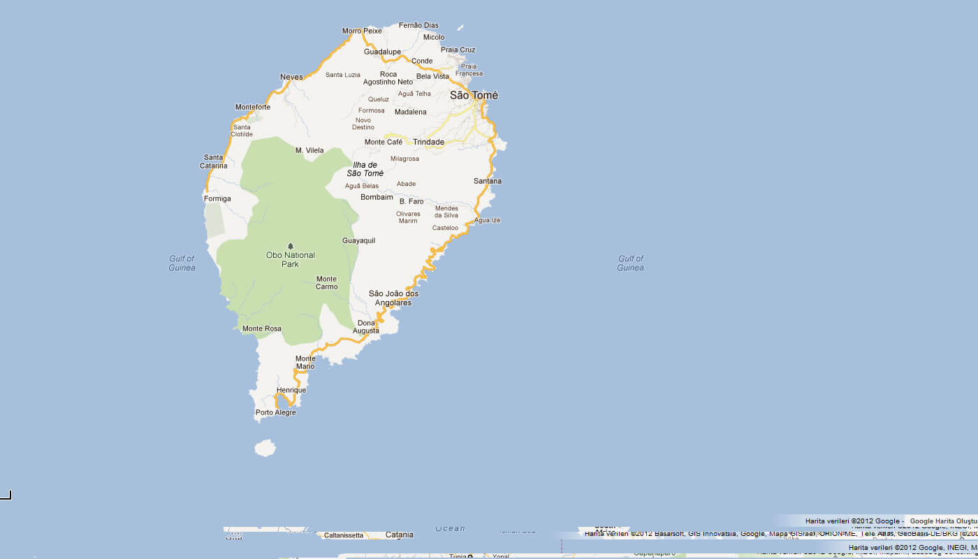 karte von Sao Tome und Principe